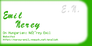emil nerey business card